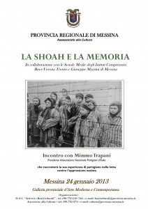 Locandina Memoria e Shoah 20132