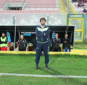 L'allenatore del Messina Gianluca Grassadonia (foto Paolo Furrer) 