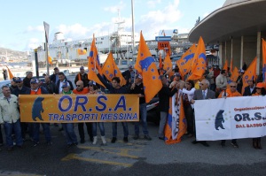 Una recente protesta del sindacato Orsa