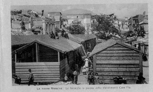 terremoto 1908, baracche