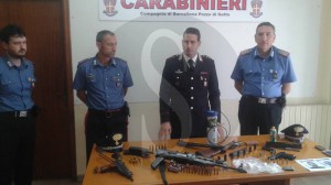 Armi Barcellona carabinieri 26-10-2015 Capitano Valletta