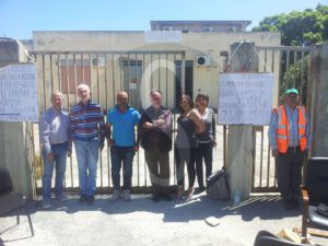 Lavoratori ATO2 incatenati, Barcellona, 21-4-2016, Sicilians
