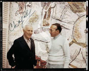 Ezio Gribaudo con Marc Chagall