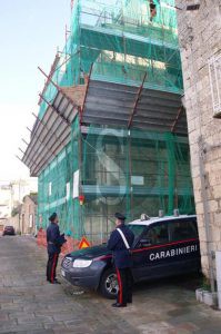 Carabinieri cantiere edile lavoro nero Sicilians