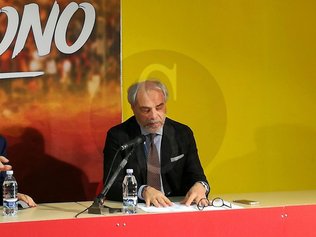 Il direttore sportivo Marcello Pitino (foto Maimone)