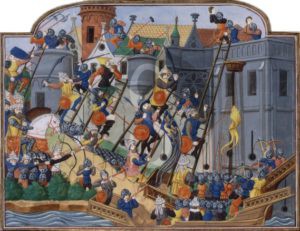 Dipinto Assedio Costantinopoli Sicilians